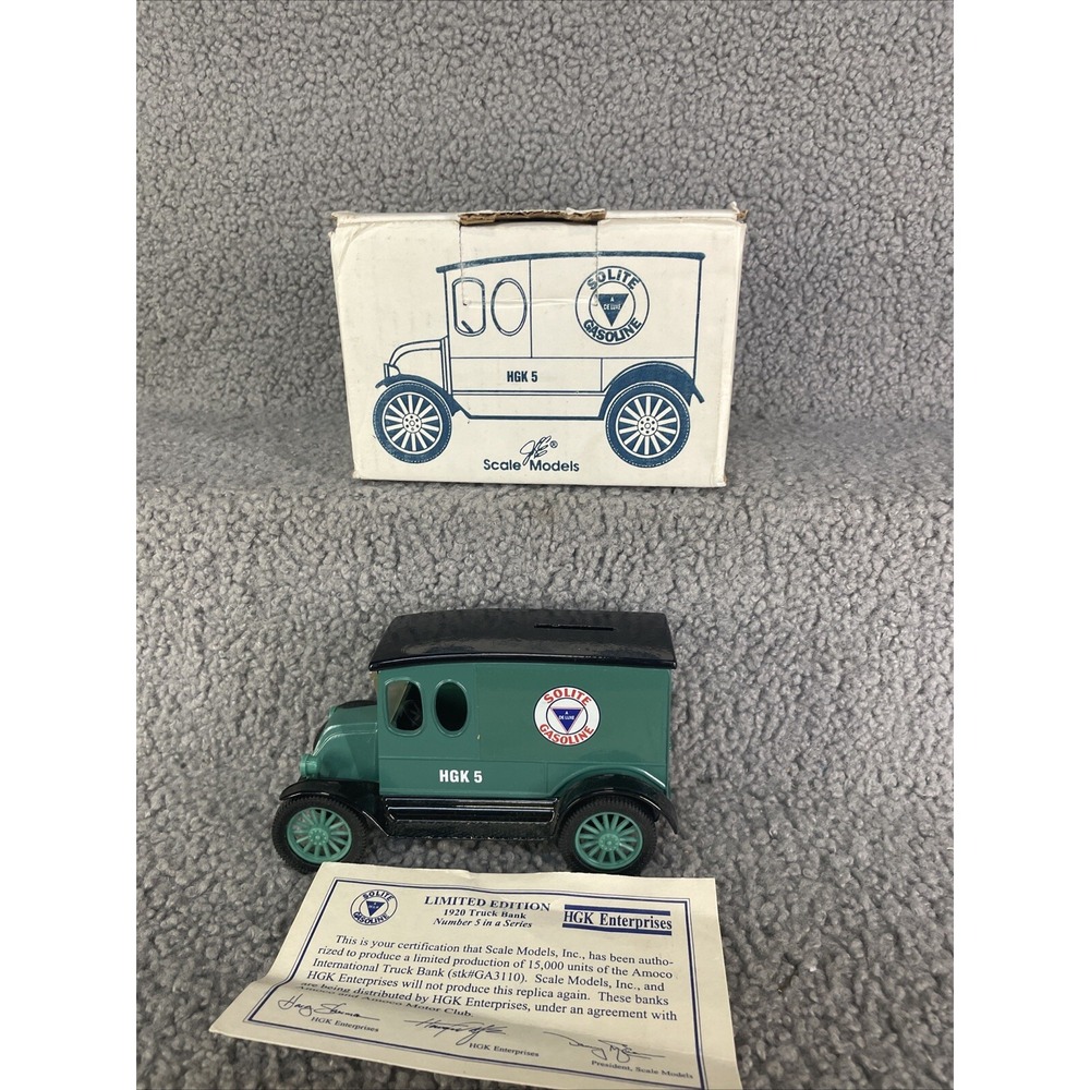 ERTL 1913 Model T Bank w/ key Solite‎ Gasoline